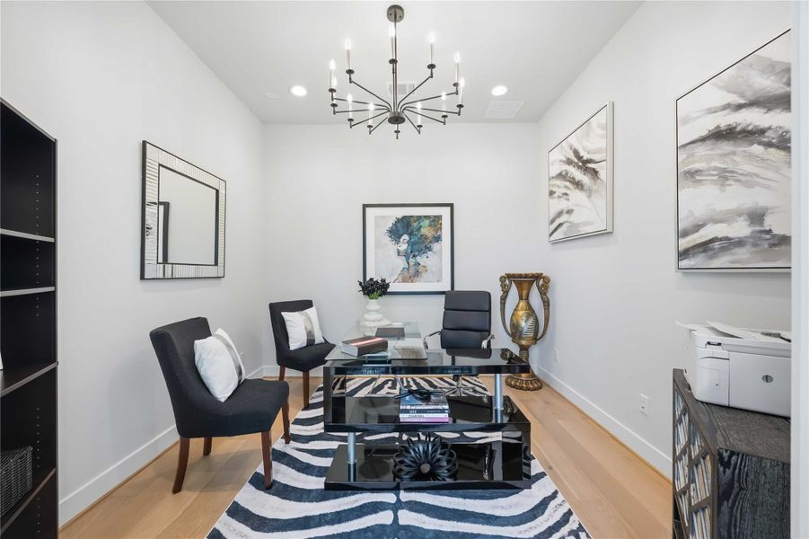 Furnished interior view inside a new home in Artavia, Conroe (Image 30).