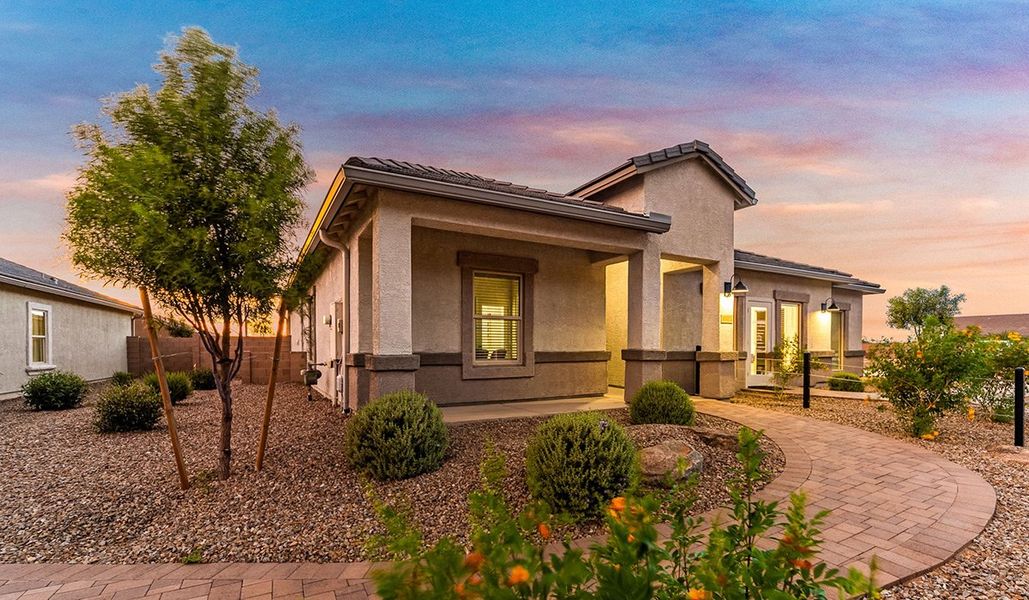 Representative exterior details of a home built from the Agave - Cali H40I by D.R. Horton in Saguaro Bloom, Marana (Image 4).