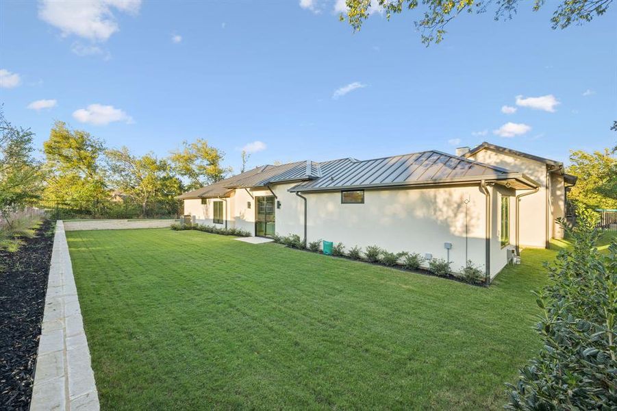 Exterior details and patio area of a home in , Southlake (Image 22). Exterior details and patio area of a home in , Southlake (Image 22).