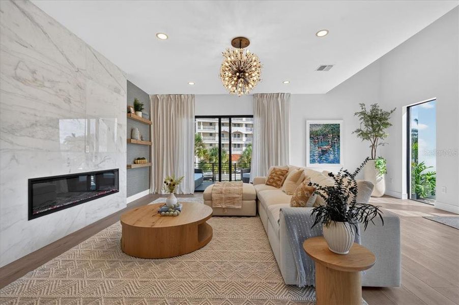 Furnished interior view inside a new home in , Redington Shores (Image 10).