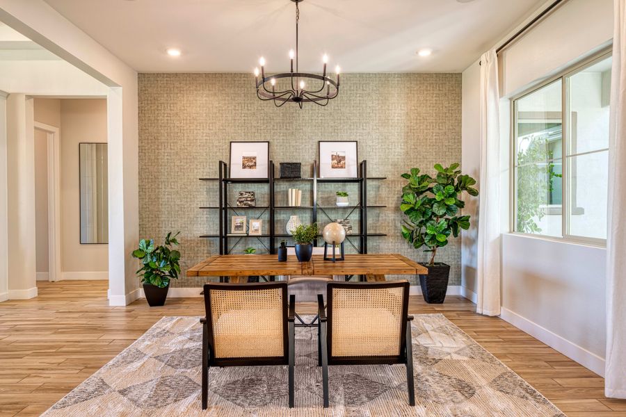 Representative furnished interior of a home built from the Mojave Plan 60-3 by Tri Pointe Homes in Abel Ranch, Goodyear (Image 12).