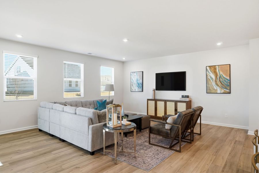 Furnished interior view inside a new home in Waxhaw Landing, Monroe (Image 9).