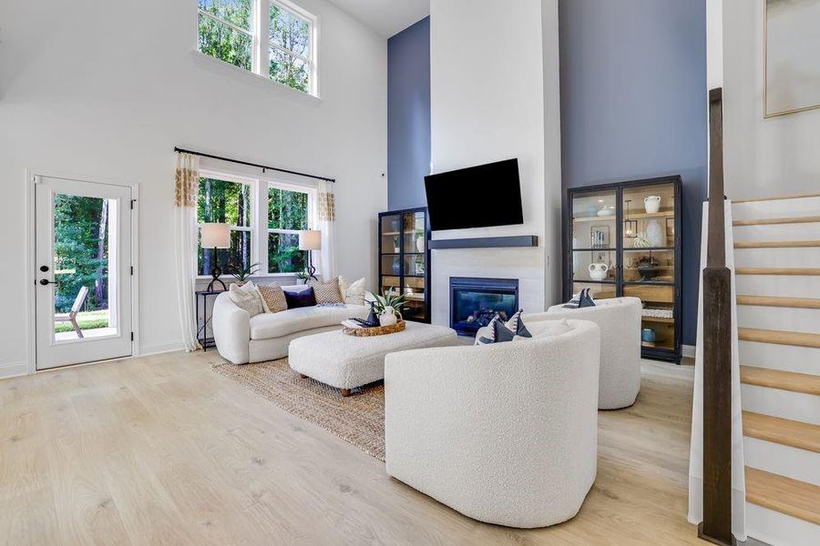 Furnished interior view inside a new home in Reserve at Hickory Walk, Kennesaw (Image 30). Furnished interior view inside a new home in Reserve at Hickory Walk, Kennesaw (Image 30).