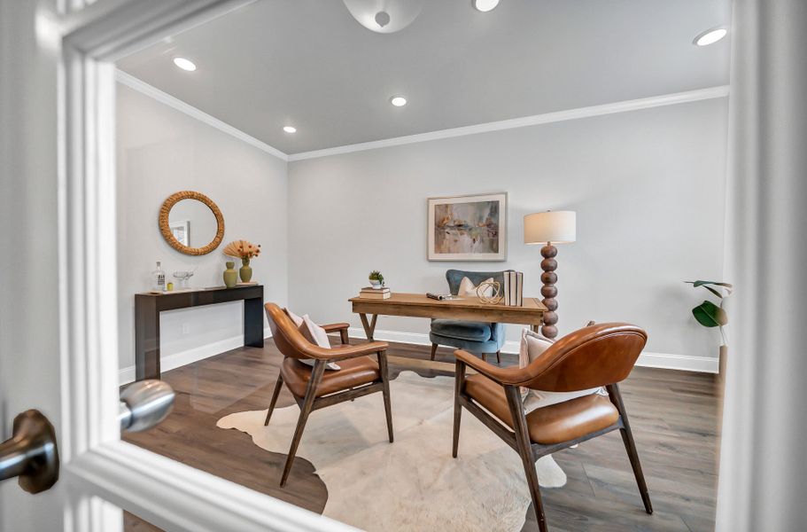 Furnished interior view inside a new home in Monroe Preserve, Chapin (Image 9).