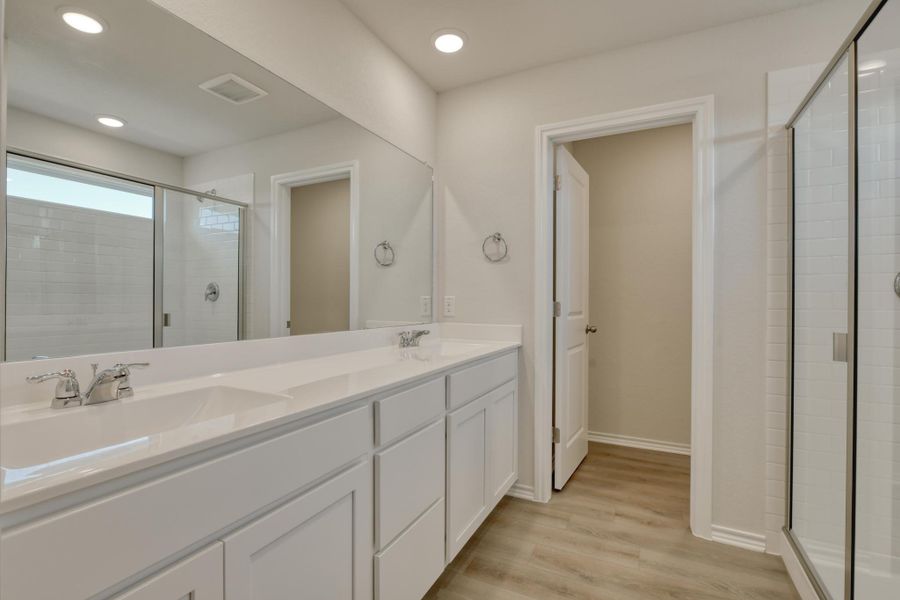 Representative furnished interior of a home built from the Placid by Ashton Woods in Meadows at Hennersby Hollow 40's, San Antonio (Image 6).