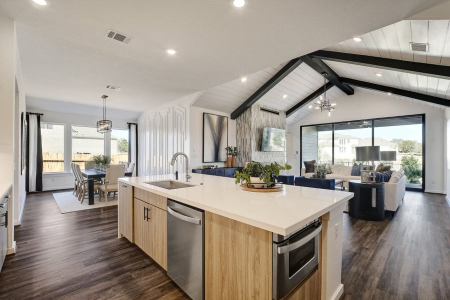 Representative furnished interior of a home built from the Jester by Scott Felder Homes in Prominence, San Antonio (Image 9).