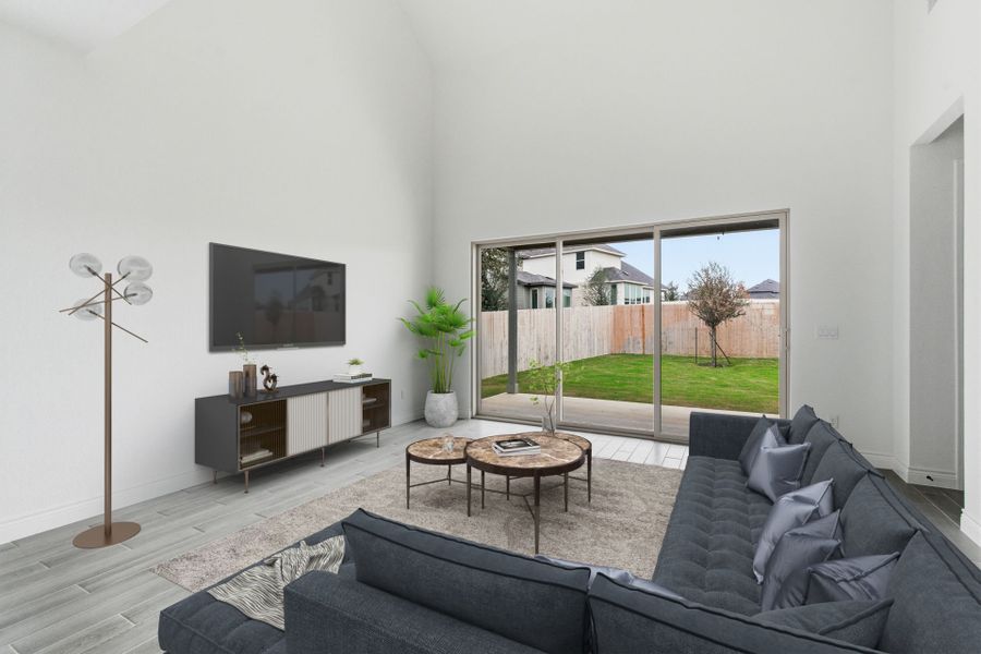 Furnished interior view inside a new home in Davis Ranch, San Antonio (Image 3).