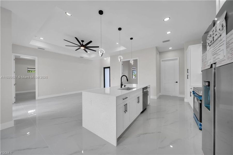 Furnished interior view inside a new home in , Lehigh Acres (Image 8). Furnished interior view inside a new home in , Lehigh Acres (Image 8).