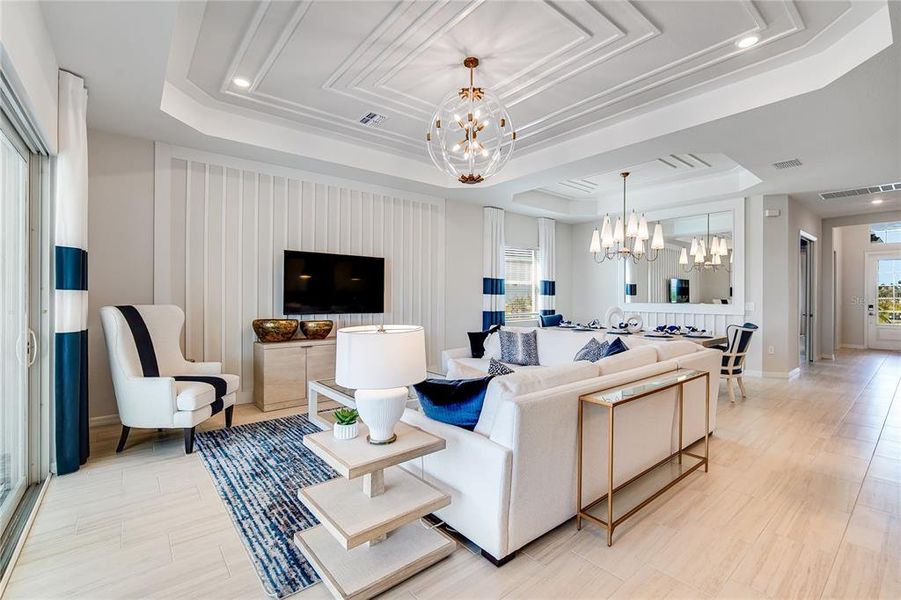 Furnished interior view inside a new home in Calusa Country Club, Lakewood Ranch (Image 14).