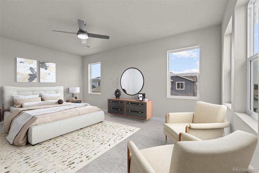 Furnished interior view inside a new home in , Aurora (Image 5).