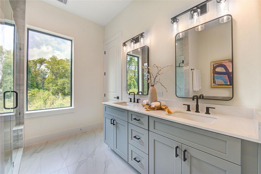 Furnished interior view inside a new home in , Houston (Image 3). Furnished interior view inside a new home in , Houston (Image 3).