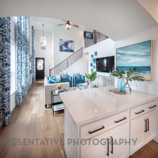 Furnished interior view inside a new home in Pomona, Manvel (Image 17).