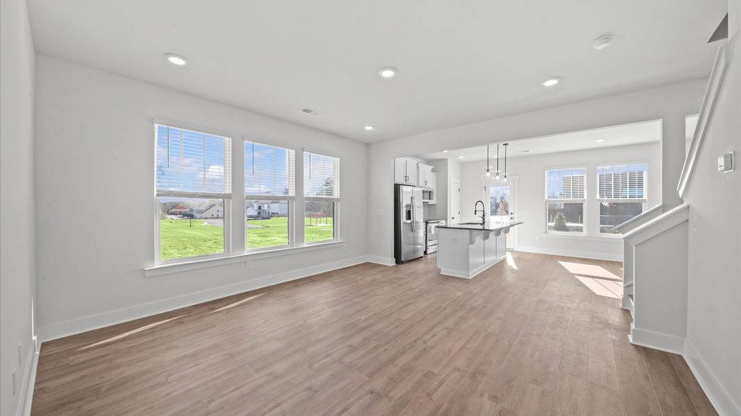 Furnished interior view inside a new home in Gresham Station, Simpsonville (Image 6).