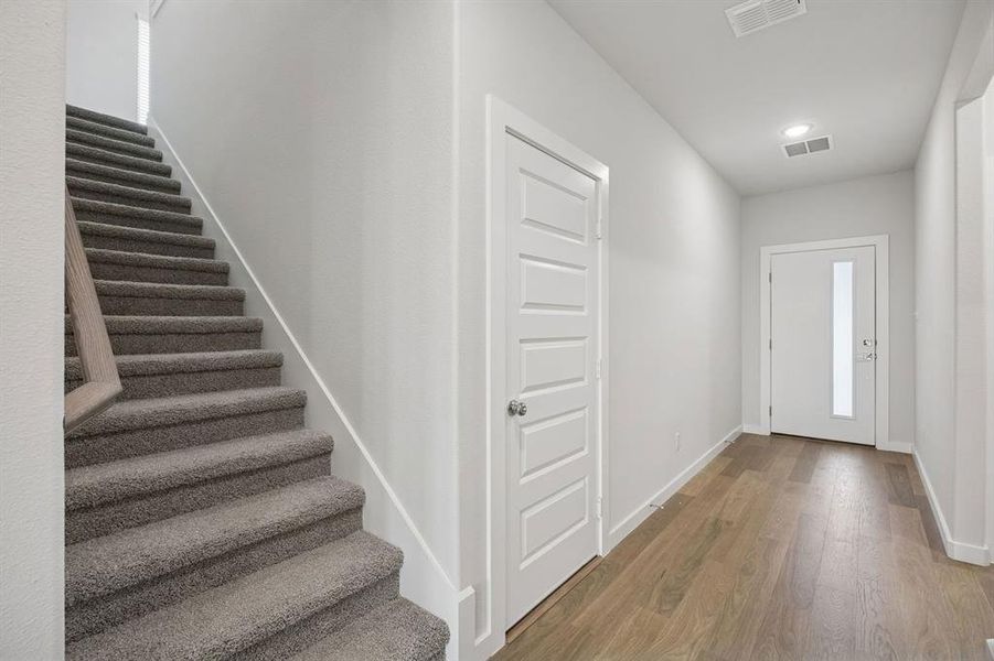 Entryway in the Masters home plan by Trophy Signature Homes – REPRESENTATIVE PHOTO