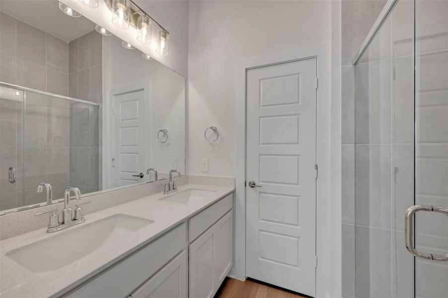 Furnished interior view inside a new home in Lone Star Landing, Montgomery (Image 7).