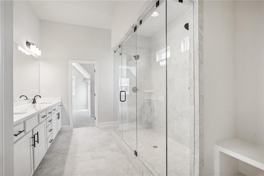 Furnished interior view inside a new home in Ponderosa Farms Manor, Gainesville (Image 13).