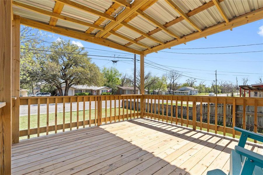 Exterior details and patio area of a home in , Brownwood (Image 23).