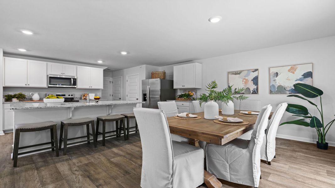 Furnished interior view inside a new home in The Groves at Bees Creek, Ridgeland (Image 9).