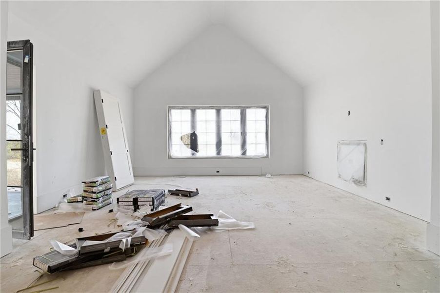 In-progress construction of a new home in , Alpharetta, GA (Image 21).