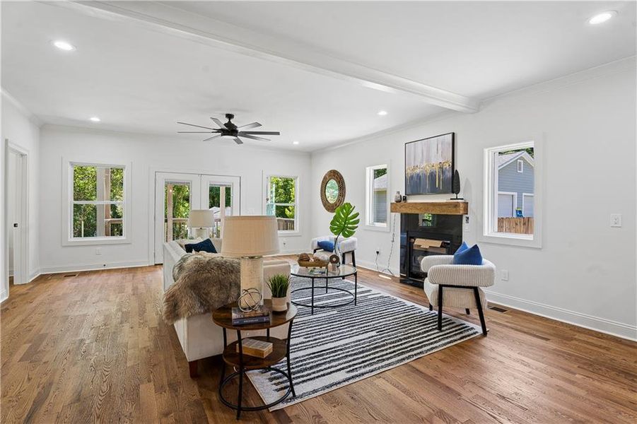 Furnished interior view inside a new home in , Decatur (Image 43).