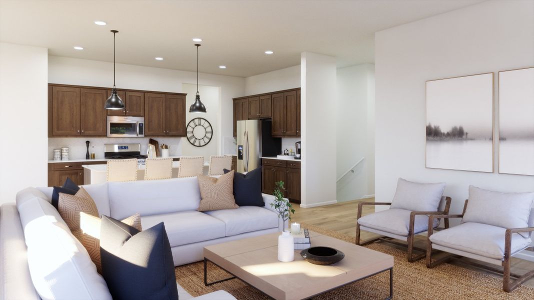 Representative furnished interior of a home built from the 5001 by Risewell Homes in The Estates Collection at Talon Pointe, Thornton (Image 8). Representative furnished interior of a home built from the 5001 by Risewell Homes in The Estates Collection at Talon Pointe, Thornton (Image 8).