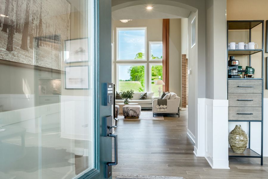 Representative furnished interior of a home built from the Charles by Fischer Homes in Twin Lakes, Hoschton (Image 53).