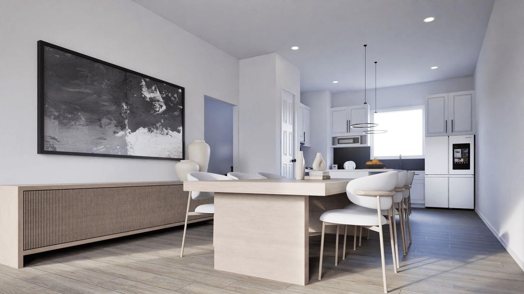 Furnished interior view inside a new home in , Houston (Image 7).