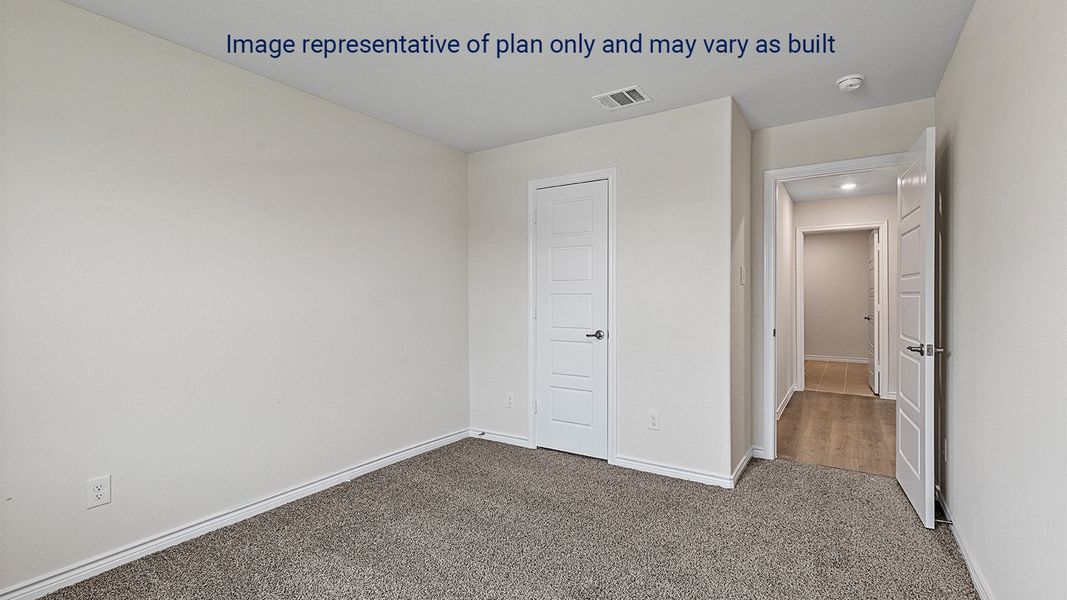 Representative unfurnished interior of a home built from the Holden by D.R. Horton in King's Landing, Corpus Christi (Image 32). Representative unfurnished interior of a home built from the Holden by D.R. Horton in King's Landing, Corpus Christi (Image 32).