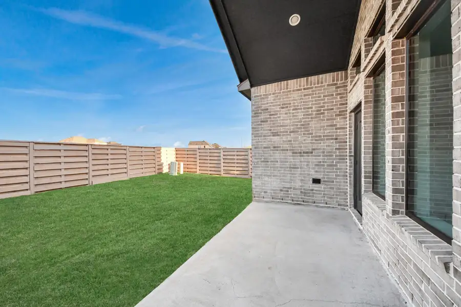 Exterior details and patio area of a home in Austin Point, Richmond (Image 4). Exterior details and patio area of a home in Austin Point, Richmond (Image 4).
