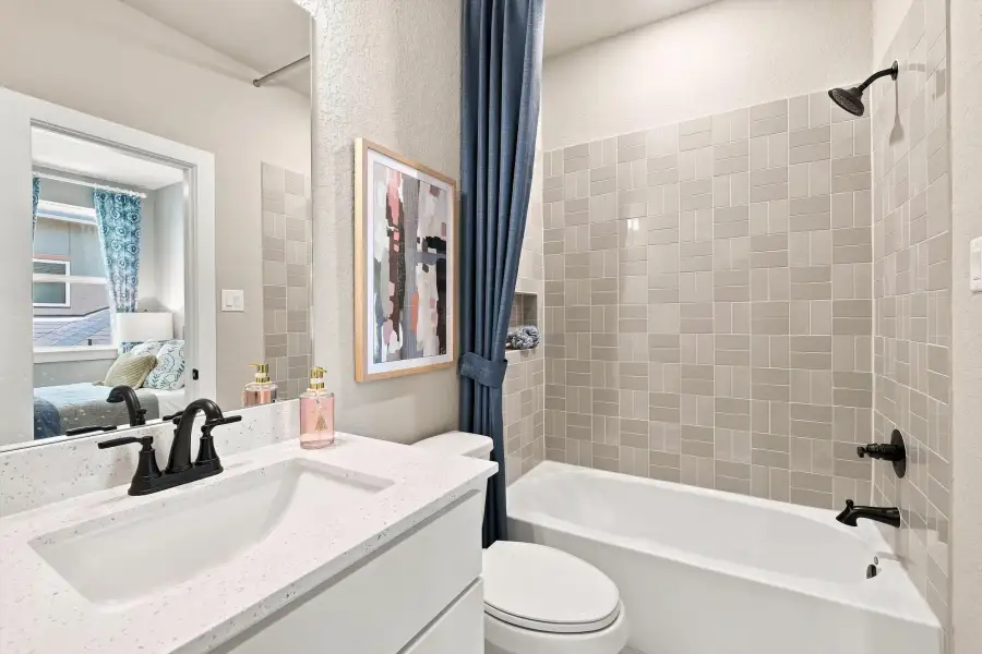 Representative furnished interior of a home built from the Jonestown by Scott Felder Homes in Windsong, Boerne (Image 25).