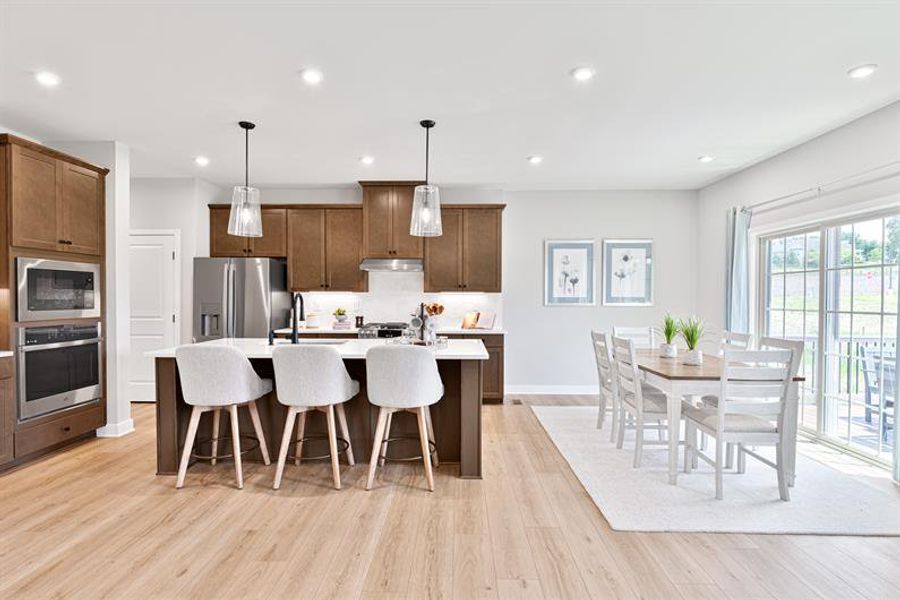 Representative furnished interior of a home built from the Anderson by Ryan Homes in Canterbrook Farms, Fountain Inn (Image 7).