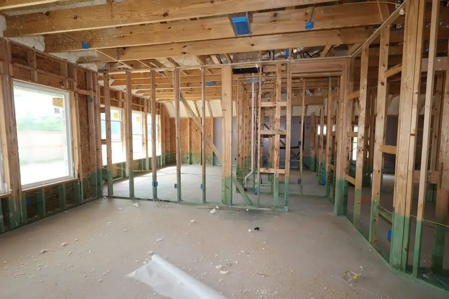 In-progress construction of a new home in Grand Central Park 55' Homesites, Conroe, TX (Image 8).