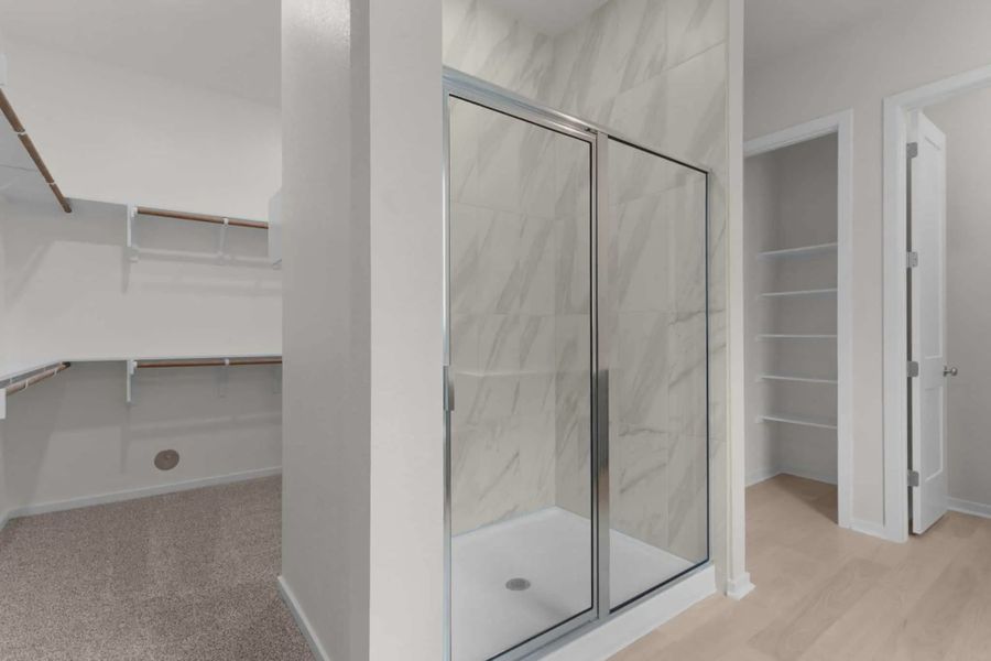 Representative furnished interior of a home built from the Madison by Chesmar Homes in University Heights, McKinney (Image 9).