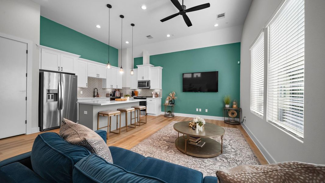 Furnished interior view inside a new home in Highland Heights, Houston (Image 12).