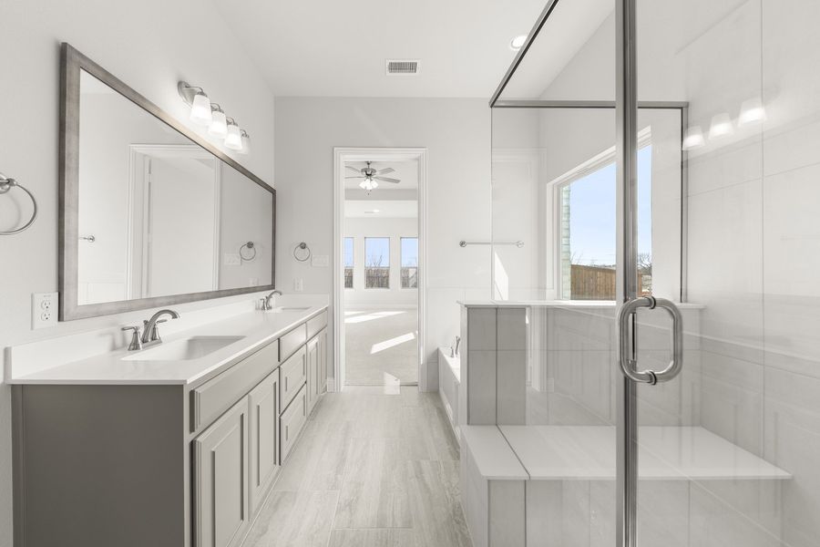 Representative furnished interior of a home built from the Sherman by Windsor Homes in Anna Town Square, Anna (Image 9).