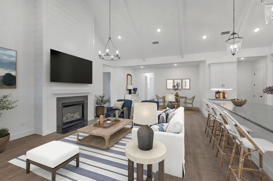 Furnished interior view inside a new home in Sterling Greene, Arlington (Image 13).