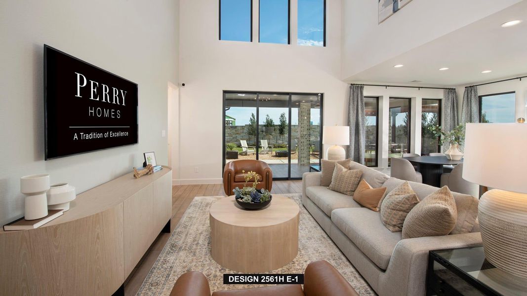 Furnished interior view inside a new home in Santa Rita Ranch - Tierra Rosa, Liberty Hill (Image 3).
