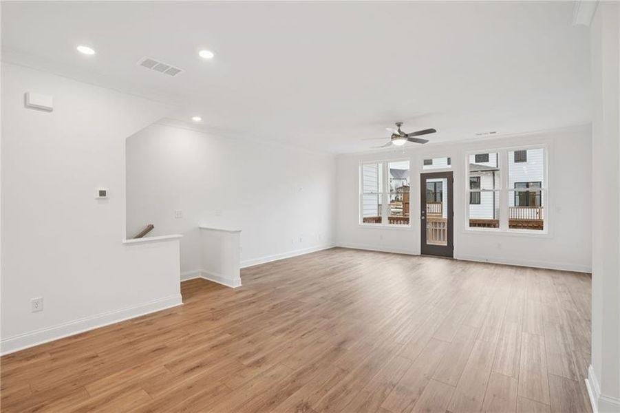Spacious, unfurnished interior of a new home in Palisades Townhomes, Cumming (Image 24).