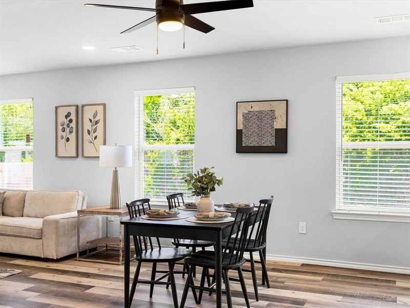 Furnished interior view inside a new home in , Fort Worth (Image 11). Furnished interior view inside a new home in , Fort Worth (Image 11).