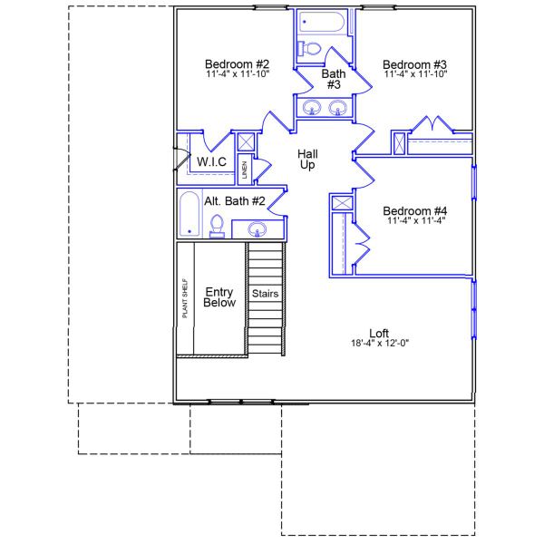 2D floor plan layout of this home in Brooke Hill, Lewisville, NC (Image 4). 2D floor plan layout of this home in Brooke Hill, Lewisville, NC (Image 4).