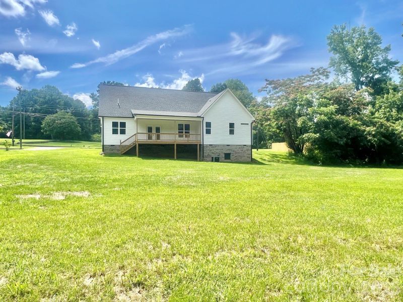 Nice space in the rear of the home,