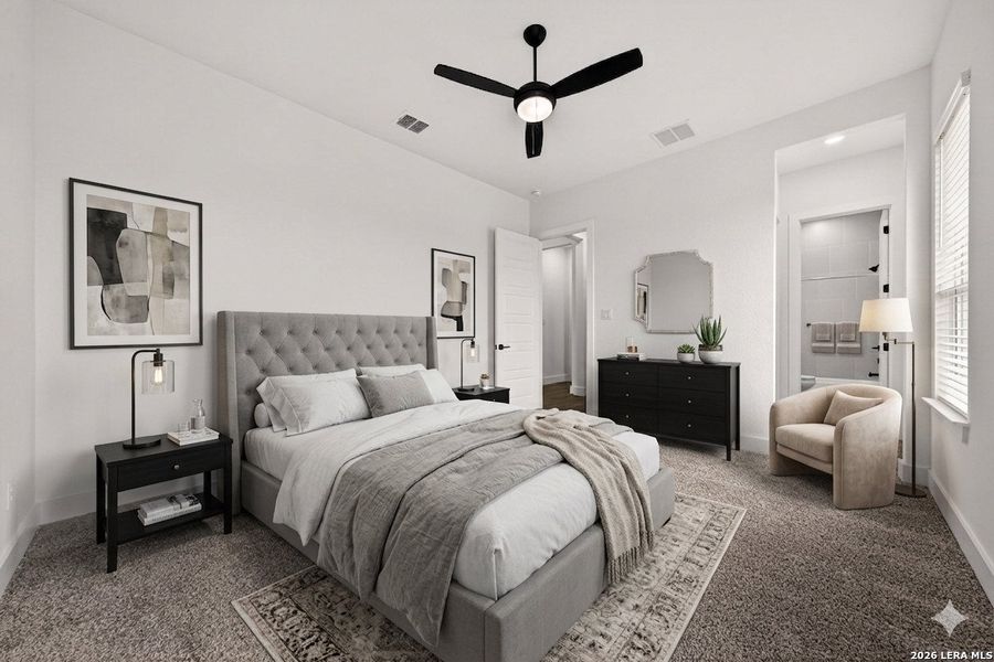 Furnished interior view inside a new home in , Castroville (Image 43).