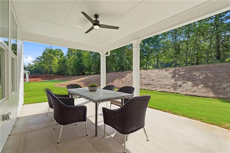 Exterior details and patio area of a home in , Demorest (Image 3).