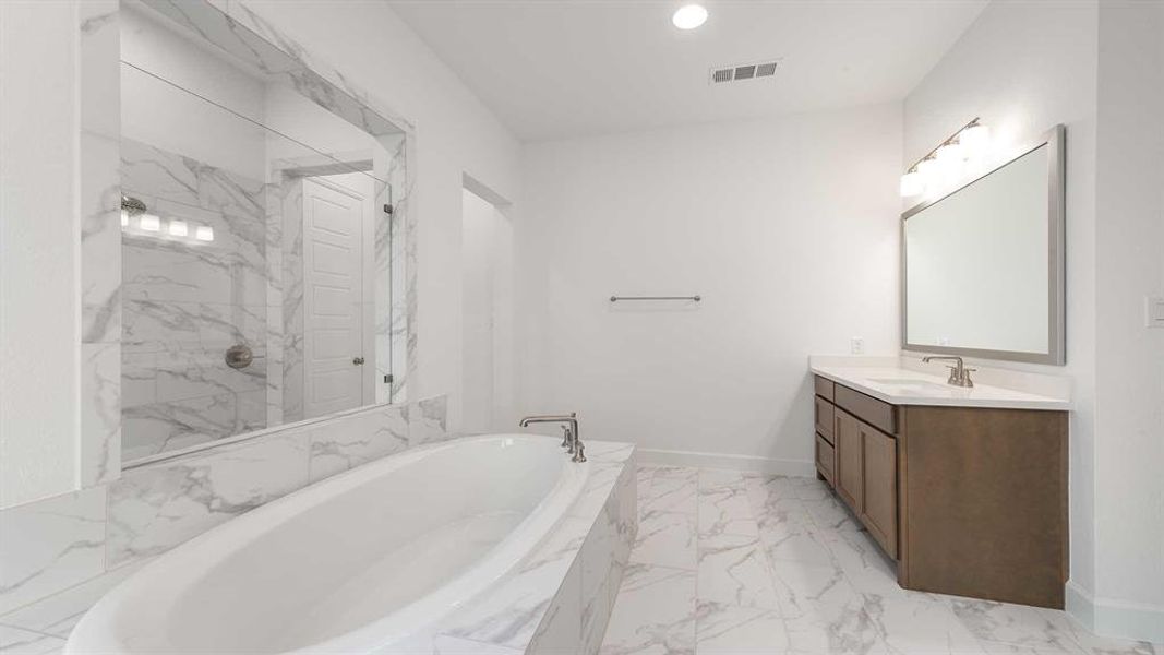 Furnished interior view inside a new home in The Heights At Uptown Celina 50', Celina (Image 6).