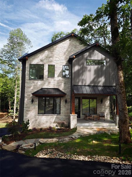 Front exterior of a new home in , Boone, NC, highlighting curb appeal (Image 22).