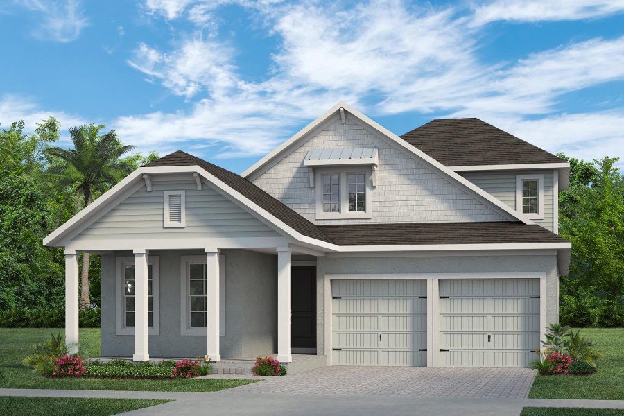 Representative exterior photo of a completed home built from the Hemingway by Rockwell Homes in Northlake At Ovation, Winter Garden, FL (Image 24).