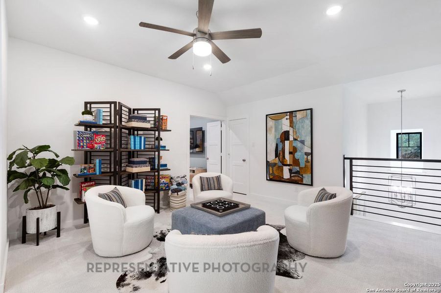 Furnished interior view inside a new home in The Crossvine, Schertz (Image 26).