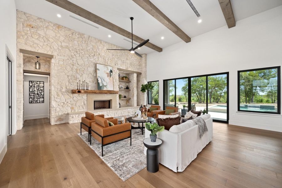 Furnished interior view inside a new home in , Liberty Hill (Image 5).