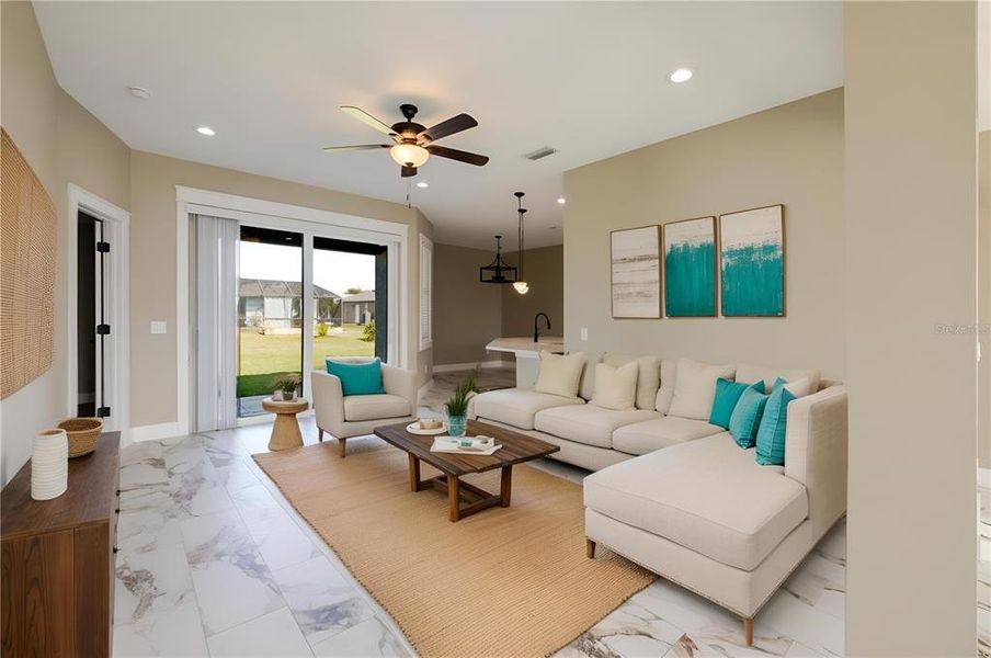Furnished interior view inside a new home in , Englewood (Image 15).