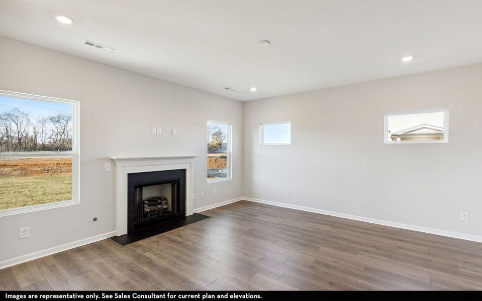 Representative unfurnished interior of a home built from the Magellan by CastleRock Communities in McCain's Station, Gallatin (Image 15).